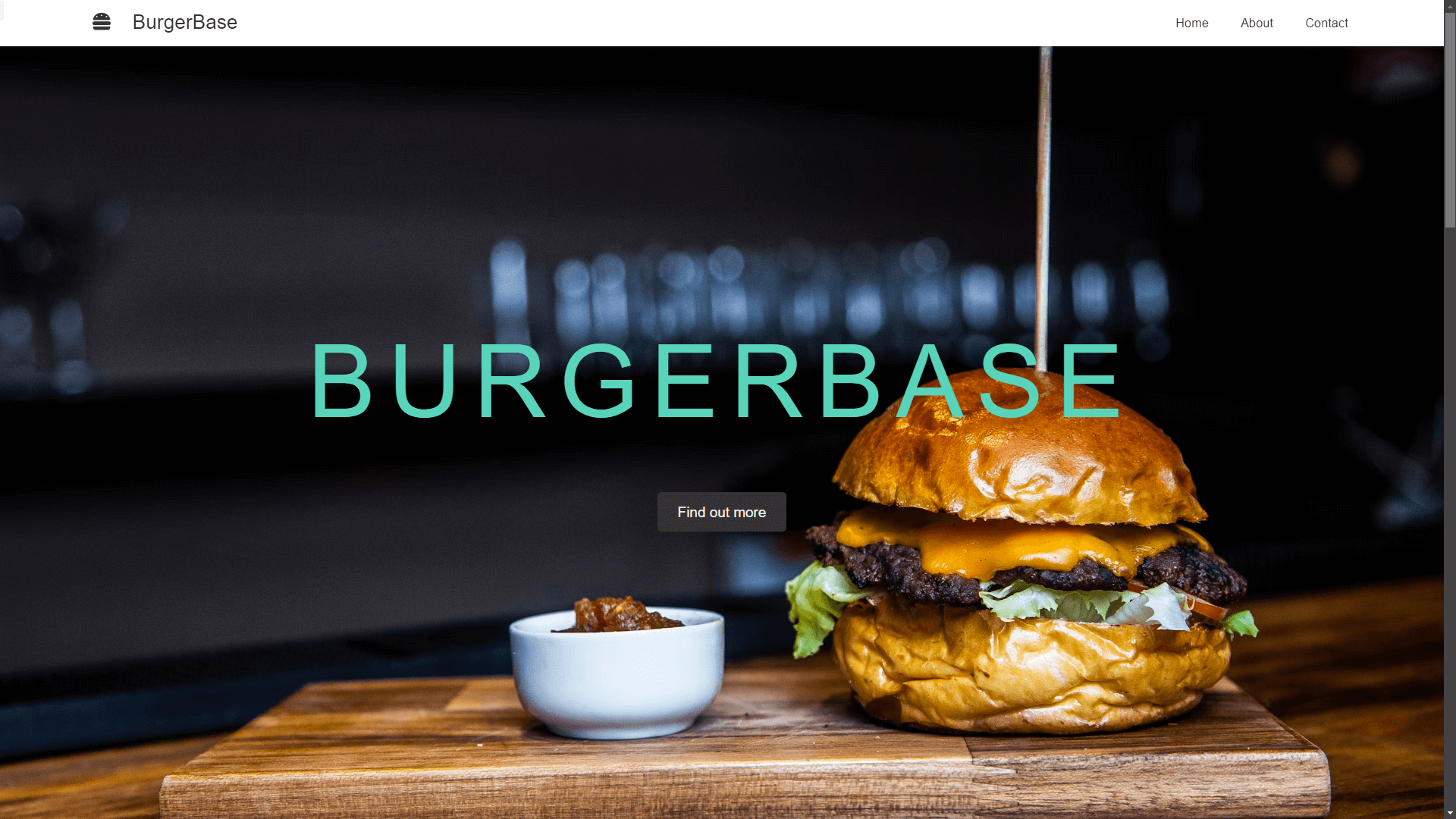 BurgerBase webbplatsprojekt